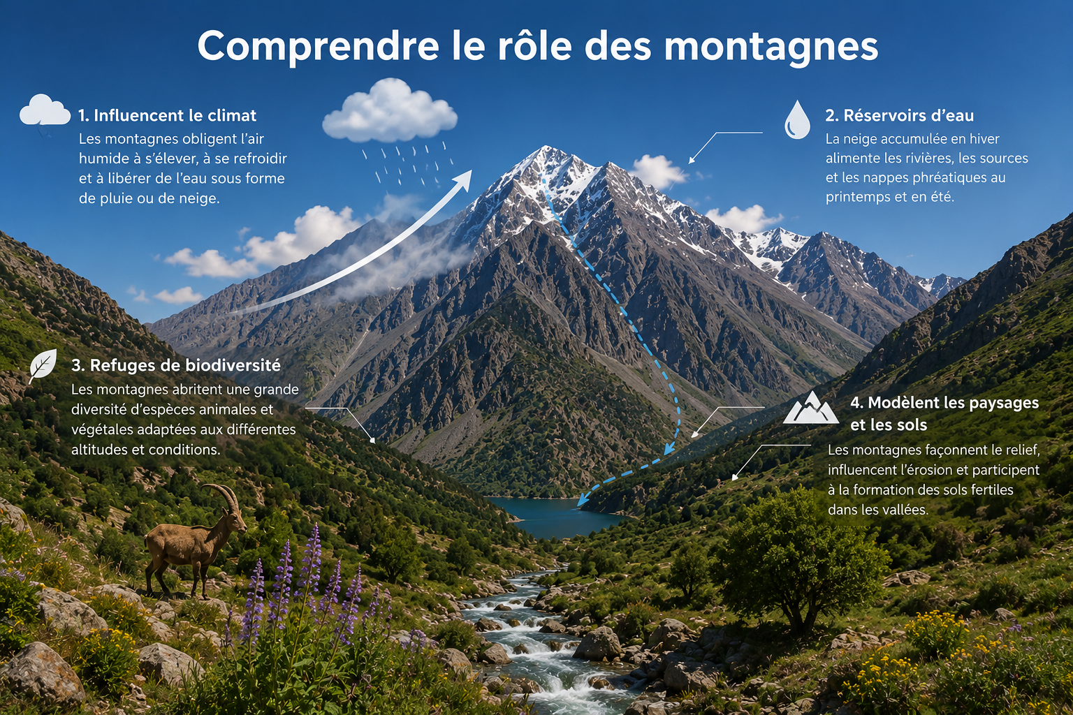 role des montagnes